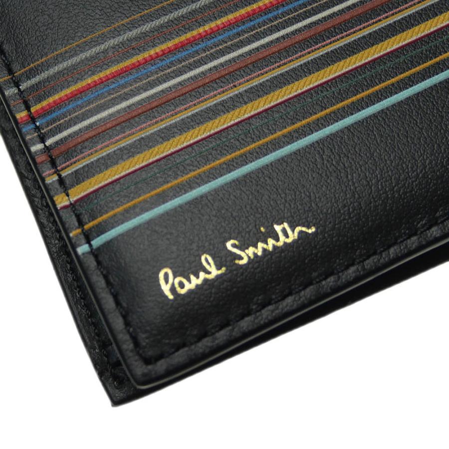 PAUL SMITH ポールスミス メンズ二つ折り財布（小銭入れ付き） M1A 4833 LFISIG ブラック /定番人気商品｜tre-style｜05