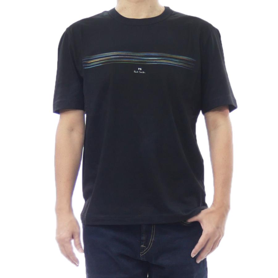 PS PAUL SMITH ポールスミス Tシャツ メンズ 半袖 クルーネック M2R 220X TP5447 ブラック Paul Smith（ポール・スミス） PS PAUL SMITH メンズクルーネックT