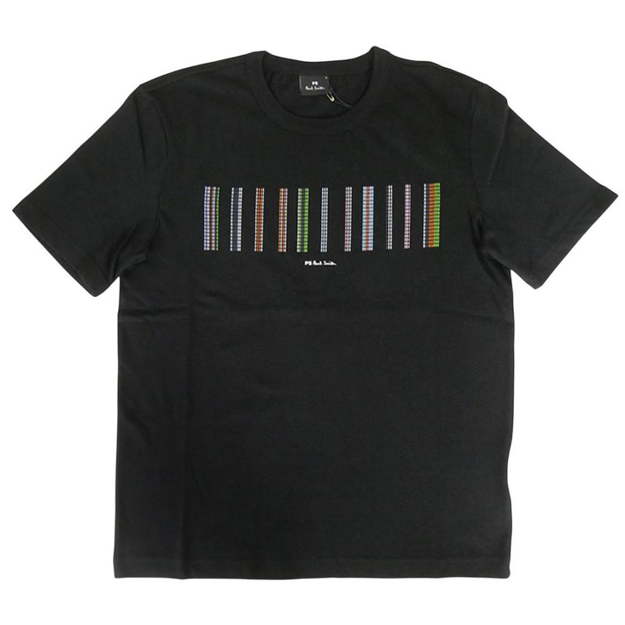 PS PAUL SMITH ポールスミス Tシャツ メンズ 半袖 クルーネック コットン 綿100％ M2R 220X TP5159 ブラック Paul Smith（ポール・スミス） PS PAUL SMITH メンズクルーネックT