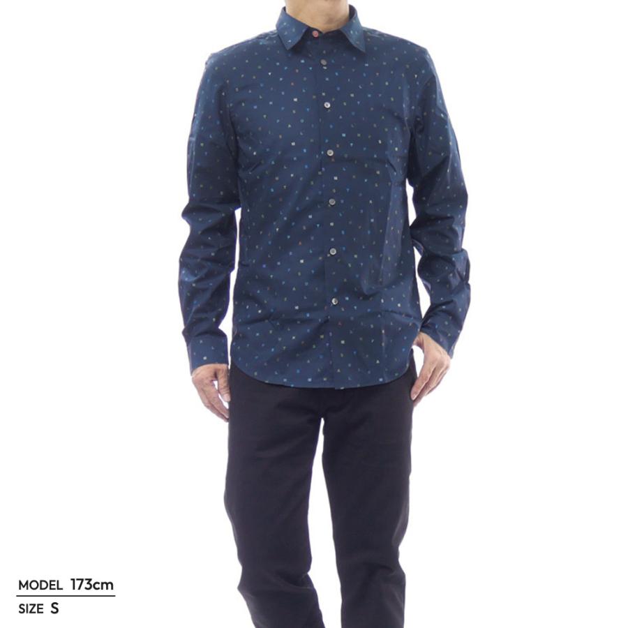 PS PAUL SMITH ポールスミス カジュアルシャツ メンズ コットン 綿100％ M2R 149T T22414 ネイビー Paul Smith（ポール・スミス） PS PAUL SMITH メンズカジュアルシャツ