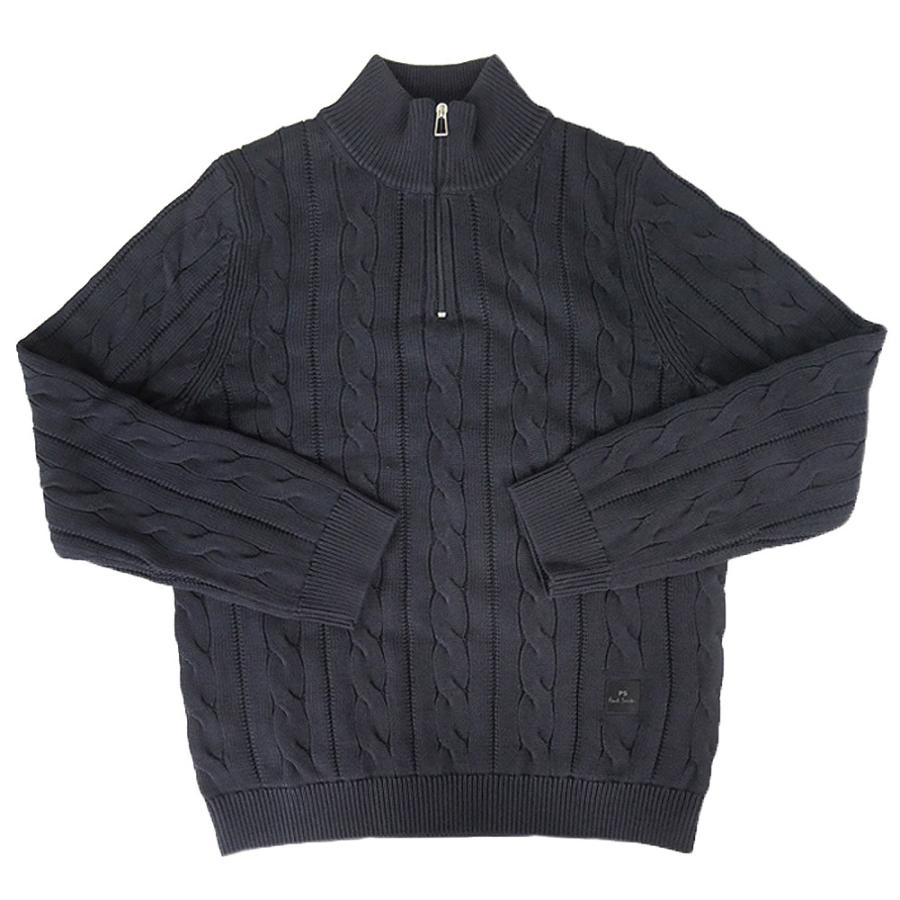PS PAUL SMITH ポールスミス メンズ ジップアップセーター M2R 496Z T22515 ネイビー Paul Smith（ポール・スミス） PS PAUL SMITH メンズジップアップ
