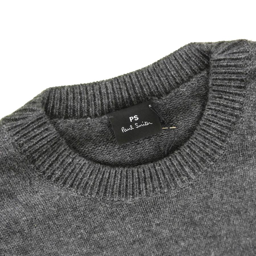 PS PAUL SMITH ポールスミス メンズ クルーネックニット セーター M2R 507Z T22516 チャコール Paul Smith（ポール・スミス） PS PAUL SMITH メンズクルーネック