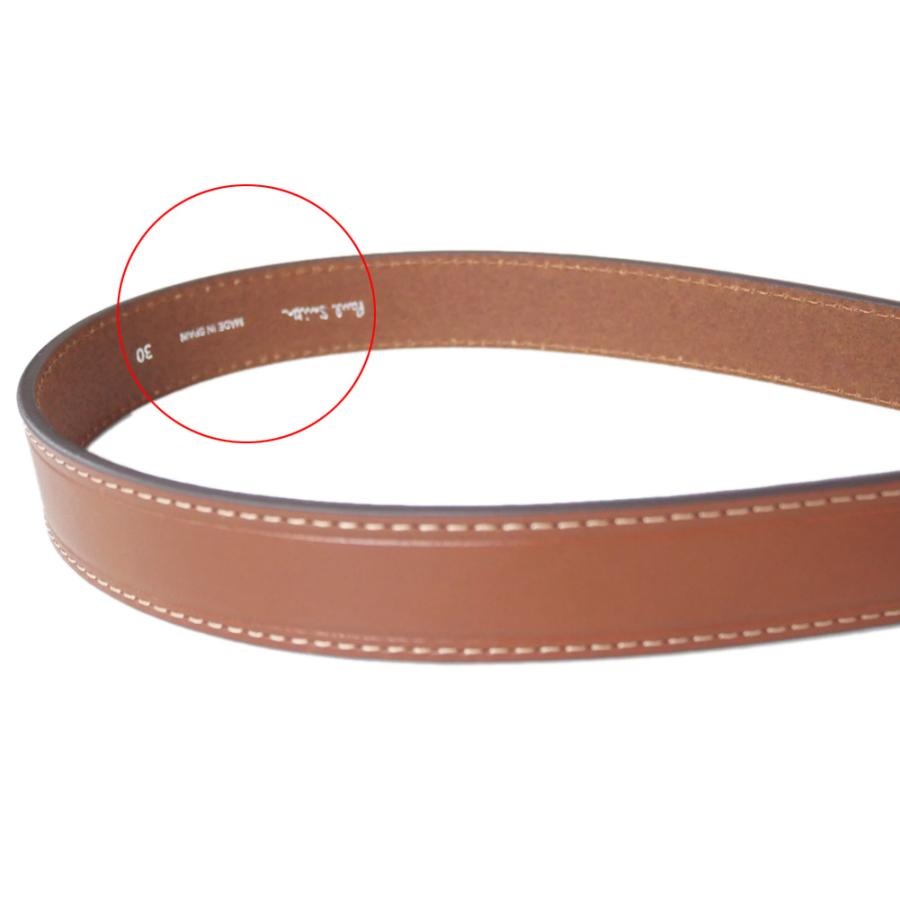 Paul Smith ブラウンレザーベルト 中古・古着通販】PAUL SMITH (ポールスミス) レザーベルト ブラウン