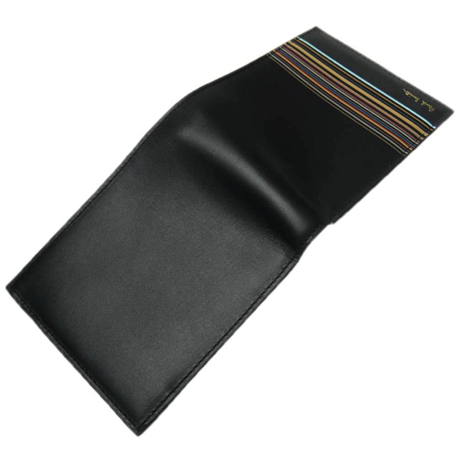 PAUL SMITH ポールスミス メンズ二つ折り財布（小銭入れ付き） M1A 4833 LFISIG ブラック /定番人気商品の画像