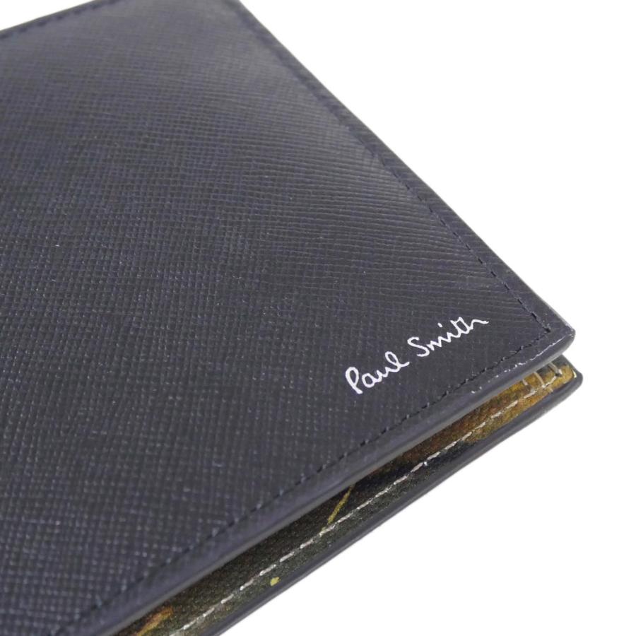 PAUL SMITH ポールスミス メンズ二つ折り財布（小銭入れ付き） M1A 4833 UDESER ダークブラウン 2026春夏新作の画像