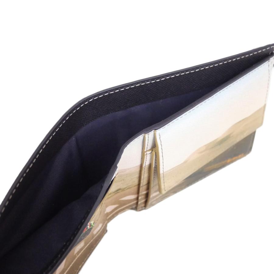 PAUL SMITH ポールスミス メンズ二つ折り財布（小銭入れ付き） M1A 4833 UDESER ダークブラウン 2026春夏新作の画像