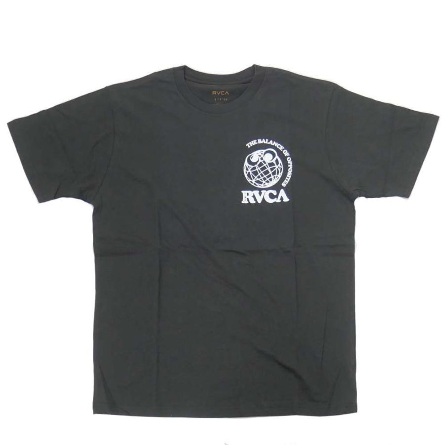 RVCA ルーカ メンズクルーネックTシャツ PET CACUTAS ST / BC041-255 ブラック｜tre-style｜02