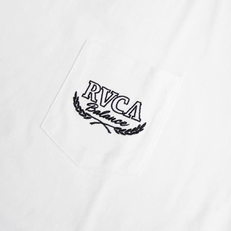 RVCA ルーカ メンズクルーネックTシャツ BE041229 / LAURELS TEE ホワイト /2024春夏新作｜tre-style｜04