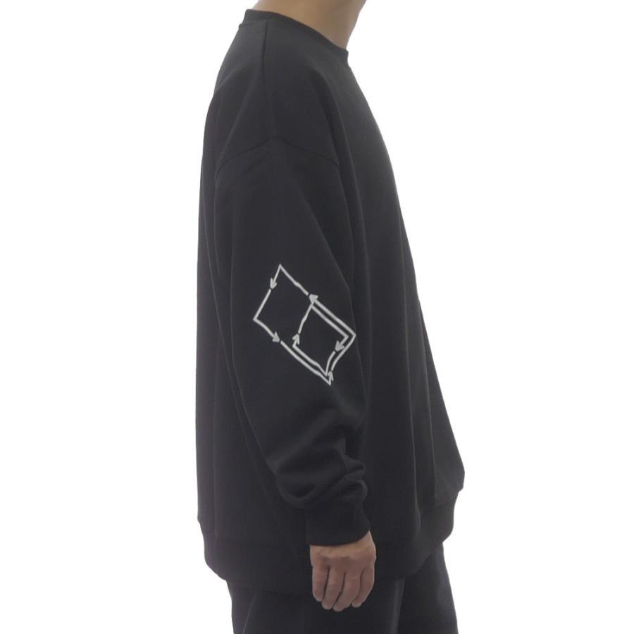 RVCA（ルーカ） メンズトレーナー BF042003 / STACKHOUSE CR ブラック