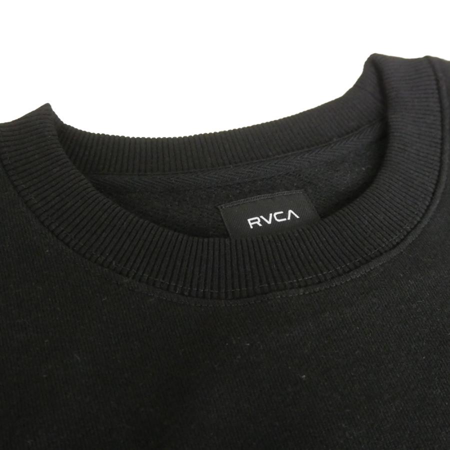 RVCA（ルーカ） メンズトレーナー BF042003 / STACKHOUSE CR ブラック
