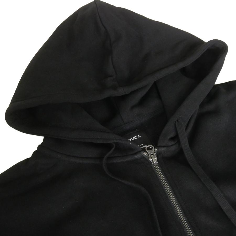 RVCA ルーカ メンズジップアップパーカー BF042020 / WORLD WIDE ZIP HD ブラック_5