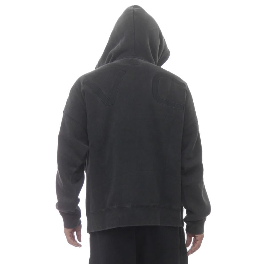 RVCA ルーカ メンズジップアップパーカー BF042019 / ARCH BACK SIDE ZIP HD ケミカルブラック_3