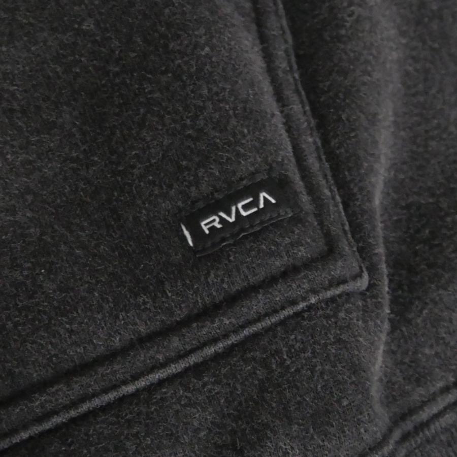RVCA ルーカ メンズジップアップパーカー BF042019 / ARCH BACK SIDE ZIP HD ケミカルブラック_7