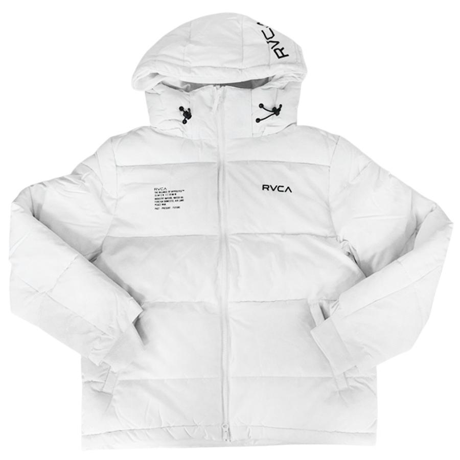 セールAW RVCA ルーカ メンズ中綿ブルゾン BF042760 / BACK PRINT PUFFER JKT ホワイト RVCA（ルーカ） メンズ中綿ブルゾン BF042760 / BACK PRINT PUFFER JKT