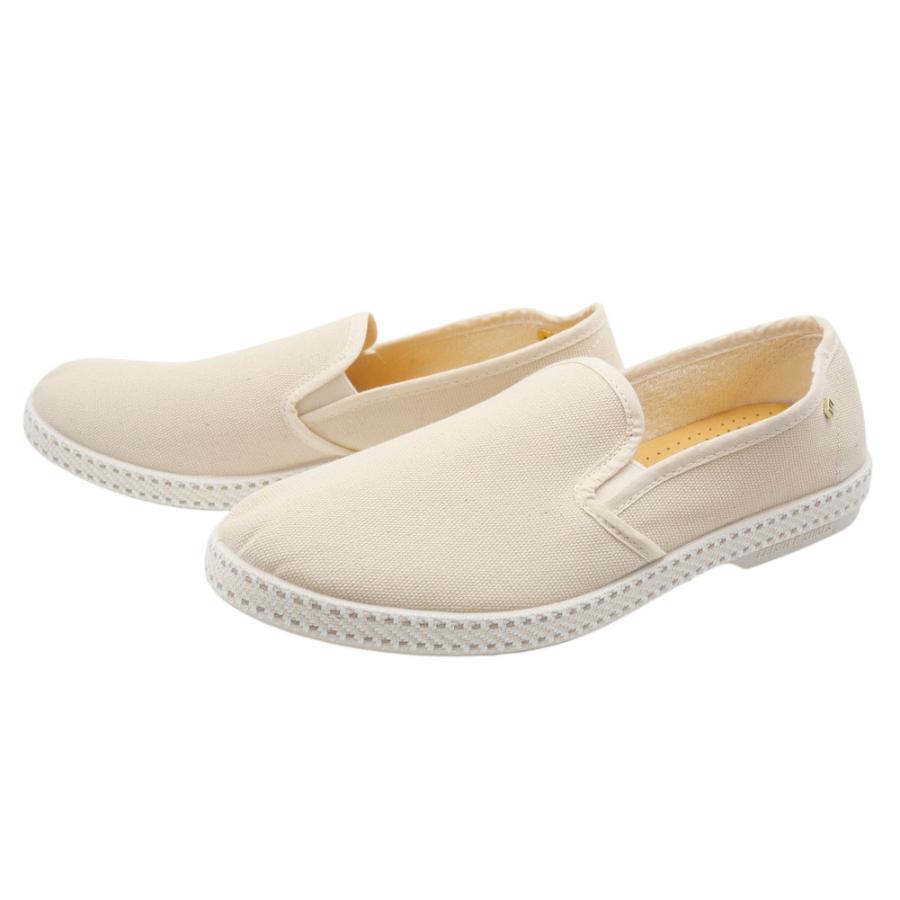 セールSS RIVIERAS リビエラ スリッポン メンズ 1002 / CLASSIC TOILE ベージュ Rivieras（リヴィエラ） リビエラ メンズスリッポン 1002 / CLASSIC