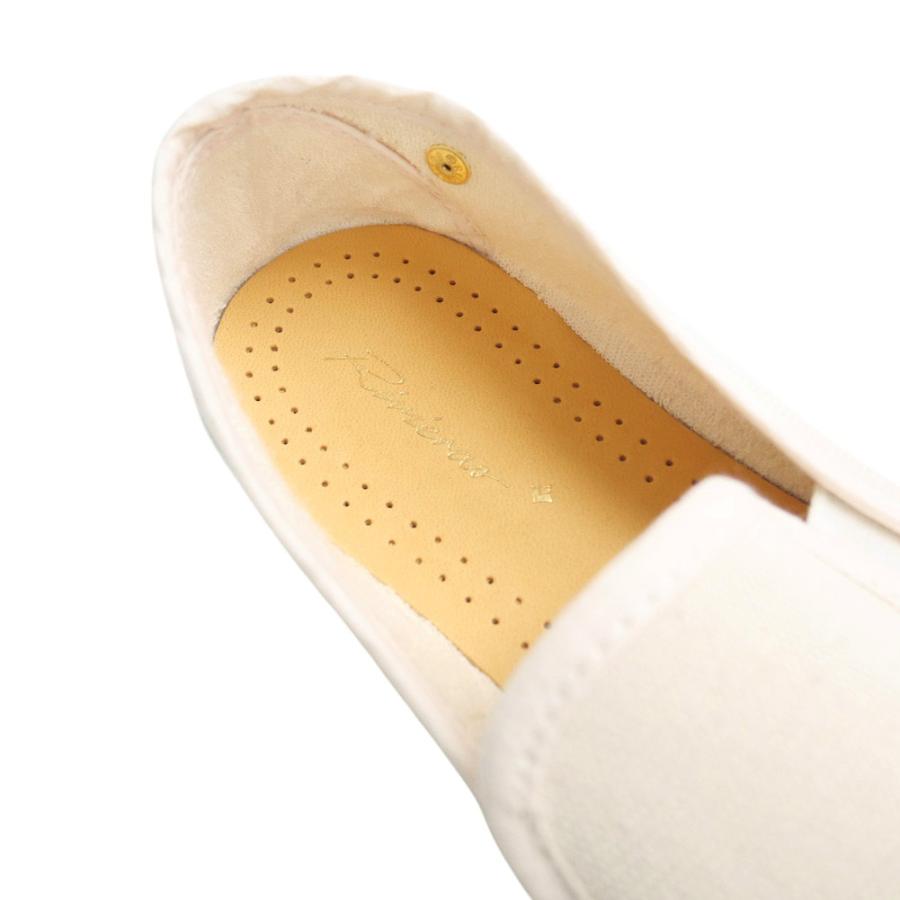 セールSS RIVIERAS リビエラ スリッポン メンズ 1002 / CLASSIC TOILE ベージュ Rivieras（リヴィエラ） リビエラ メンズスリッポン 1002 / CLASSIC