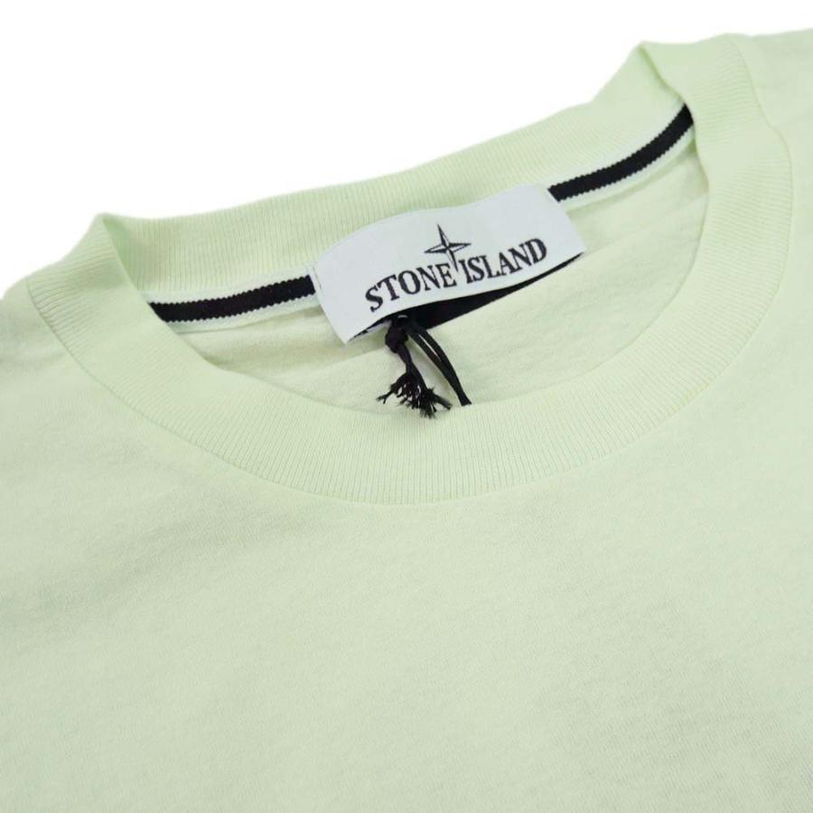 STONE ISLAND ストーンアイランド メンズクルーネックTシャツ 2NS87 ライトグリーン｜tre-style｜03