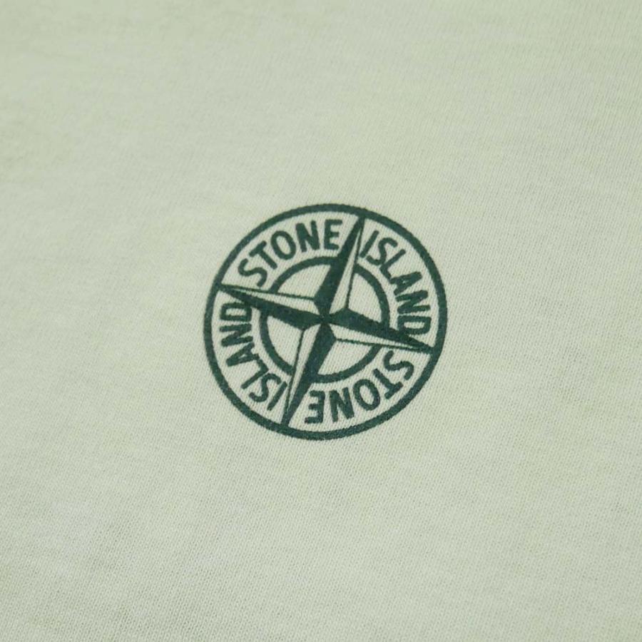 STONE ISLAND ストーンアイランド メンズクルーネックTシャツ 2NS87 ライトグリーン｜tre-style｜04