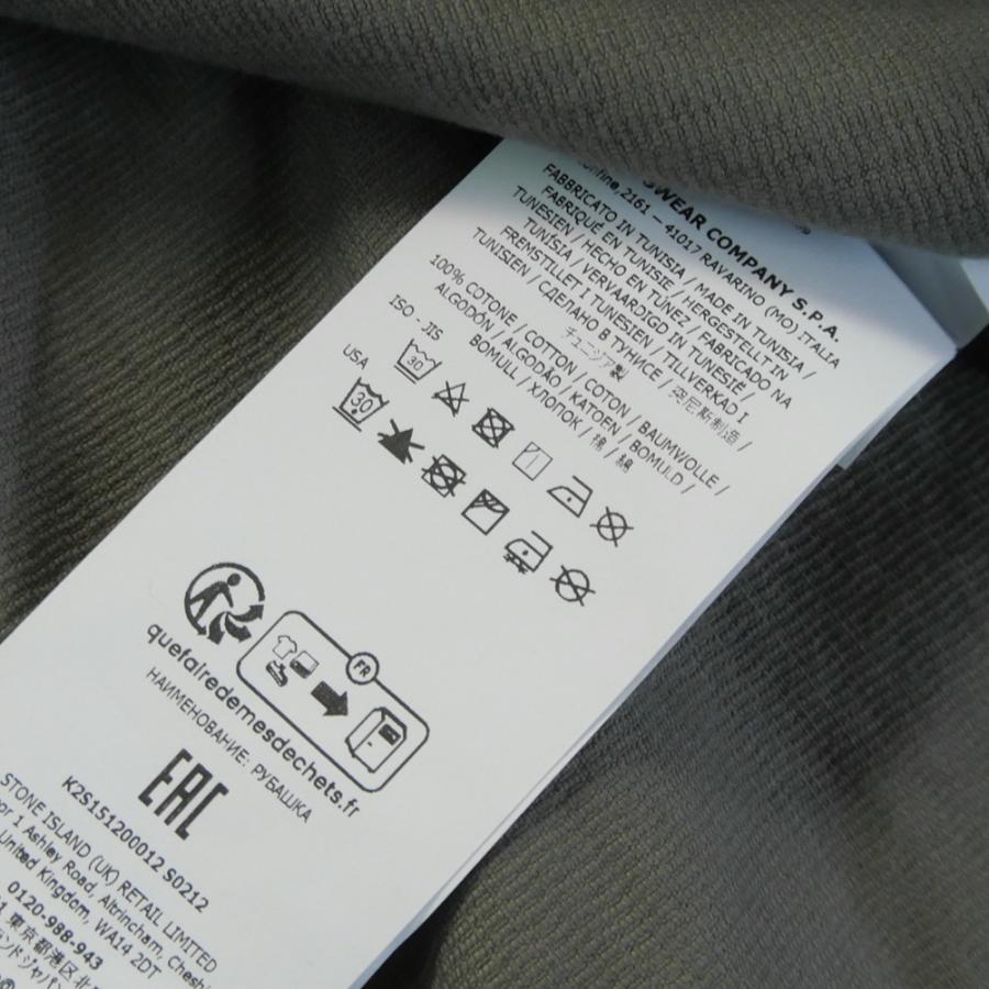 STONE ISLAND ストーンアイランド メンズシャツジャケット 1200012 チャコールグレーの画像