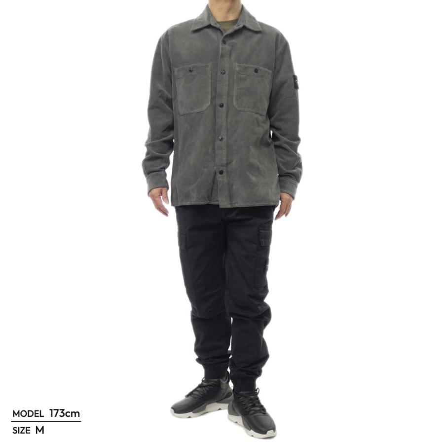 STONE ISLAND ストーンアイランド メンズシャツジャケット 1200012 チャコールグレーの画像