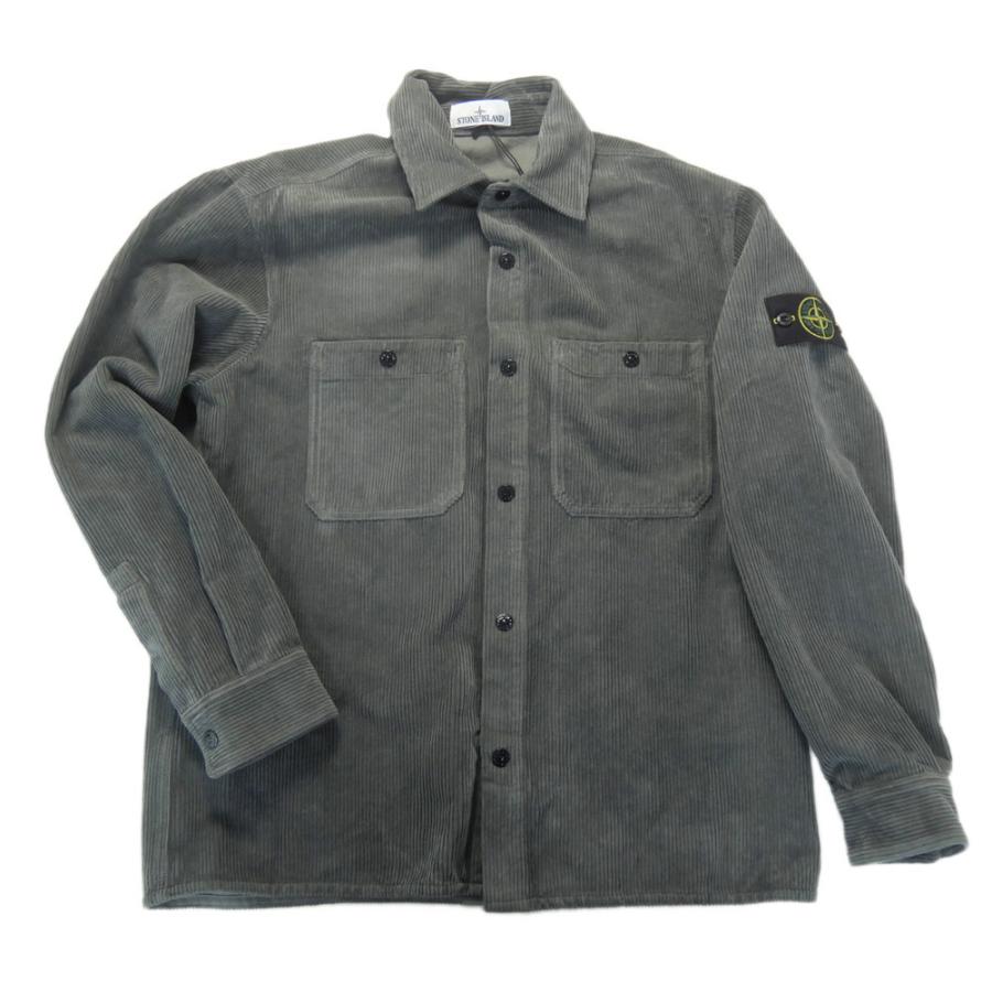 STONE ISLAND ストーンアイランド メンズシャツジャケット 1200012 チャコールグレーの画像