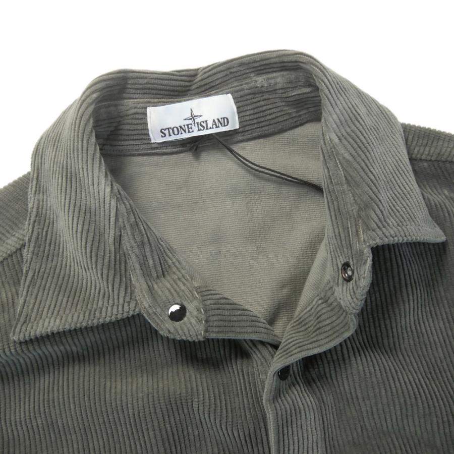 STONE ISLAND ストーンアイランド メンズシャツジャケット 1200012 チャコールグレーの画像