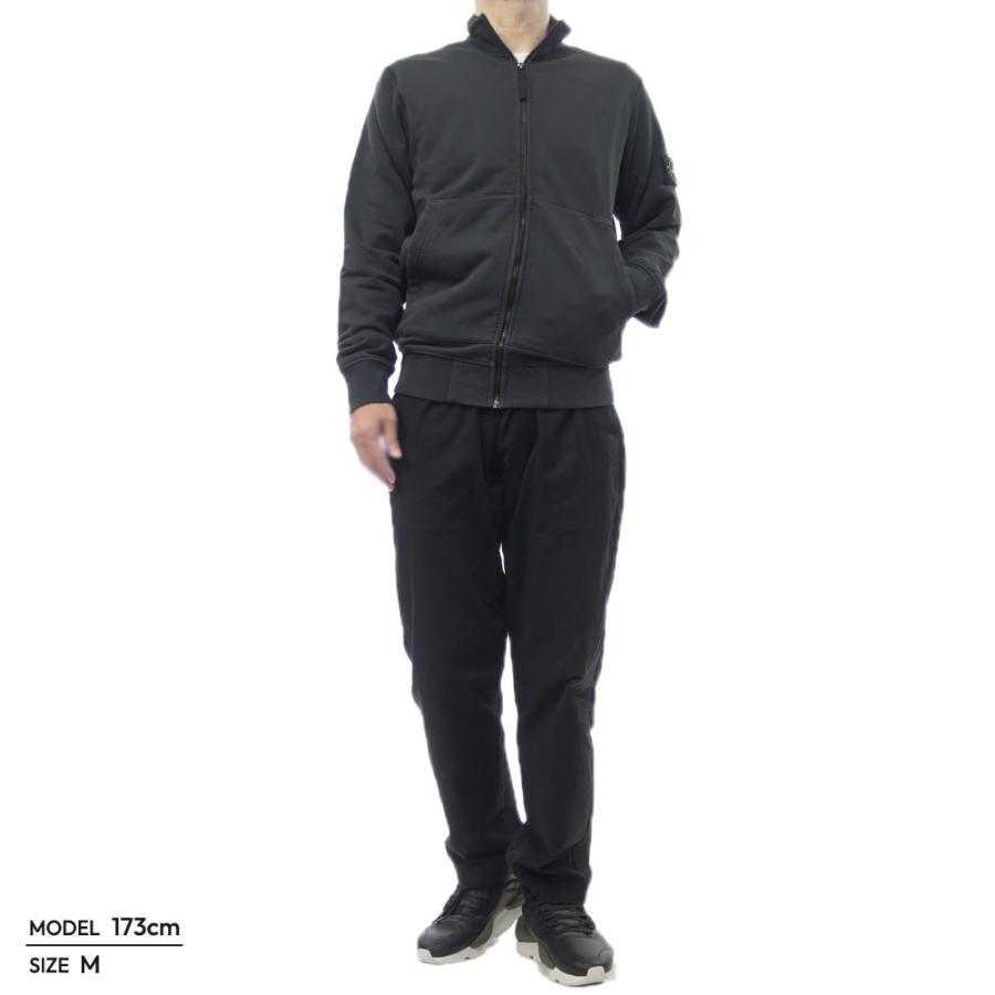 正規品　ストーンアイランド　ジップアップスウェット　メンズXL ブラック STONE ISLAND（ストーン アイランド） メンズジップアップスウェット