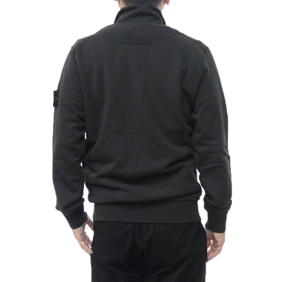 正規品　ストーンアイランド　ジップアップスウェット　メンズXL ブラック STONE ISLAND（ストーン アイランド） メンズジップアップスウェット