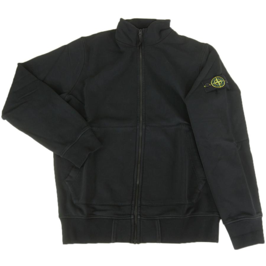 正規品　ストーンアイランド　ジップアップスウェット　メンズXL ブラック STONE ISLAND（ストーン アイランド） メンズジップアップスウェット