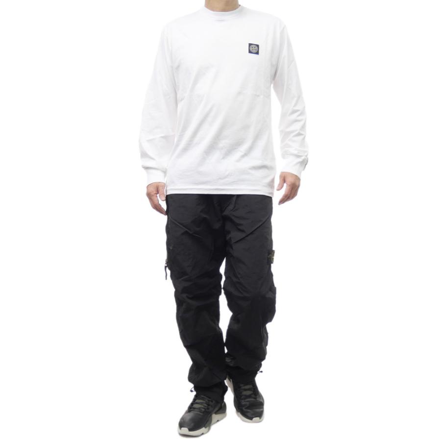 ストーンアイランド 長袖Tシャツ ロンT メンズ ホワイト 2100227 STONE ISLAND ストーンアイランド メンズクルーネックロングT