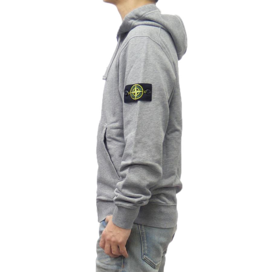 ストーンアイランド　グレー ジップアップ パーカー　L STONE ISLAND ストーンアイランド スウェット パーカー 691560220
