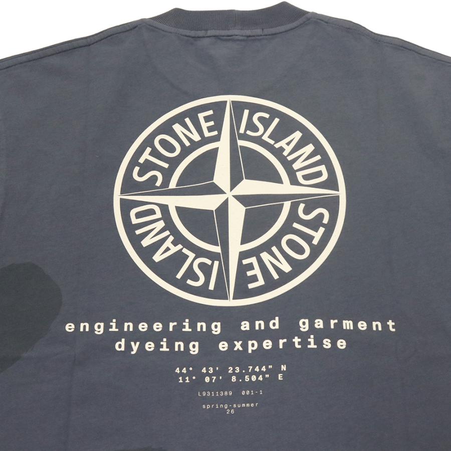 STONE ISLAND ストーンアイランド メンズクルーネックTシャツ 2100002 S0365 ブルーグレー 2026春夏新作の画像