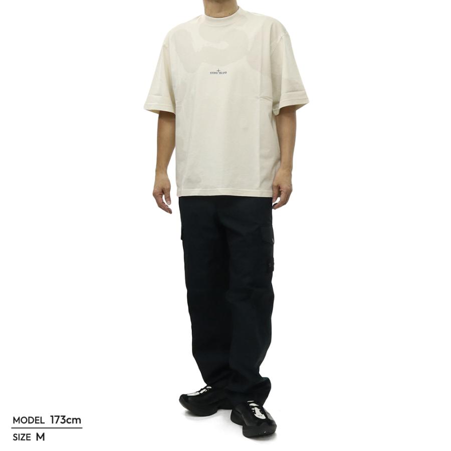 STONE ISLAND ストーンアイランド メンズクルーネックTシャツ 2100002 S0365 アイボリー 2026春夏新作の画像