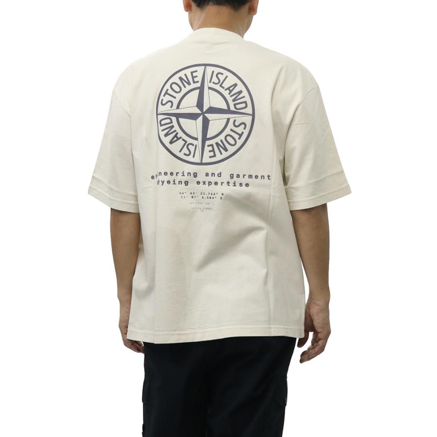 STONE ISLAND ストーンアイランド メンズクルーネックTシャツ 2100002 S0365 アイボリー 2026春夏新作の画像