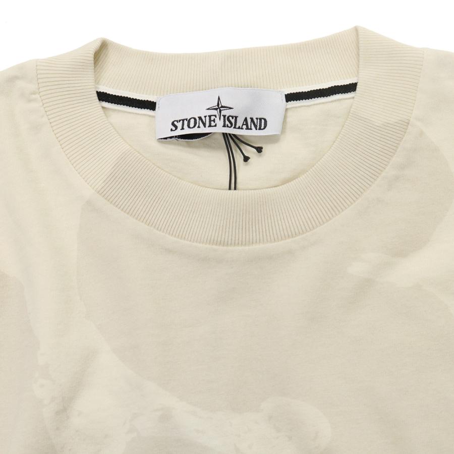 STONE ISLAND ストーンアイランド メンズクルーネックTシャツ 2100002 S0365 アイボリー 2026春夏新作の画像