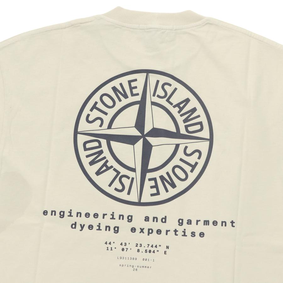 STONE ISLAND ストーンアイランド メンズクルーネックTシャツ 2100002 S0365 アイボリー 2026春夏新作の画像