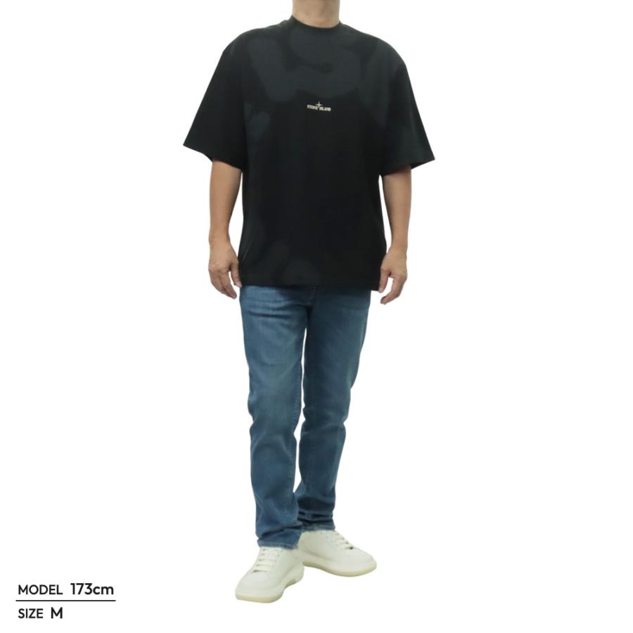STONE ISLAND ストーンアイランド メンズクルーネックTシャツ 2100002 S0365 ブラック 2026春夏新作の画像
