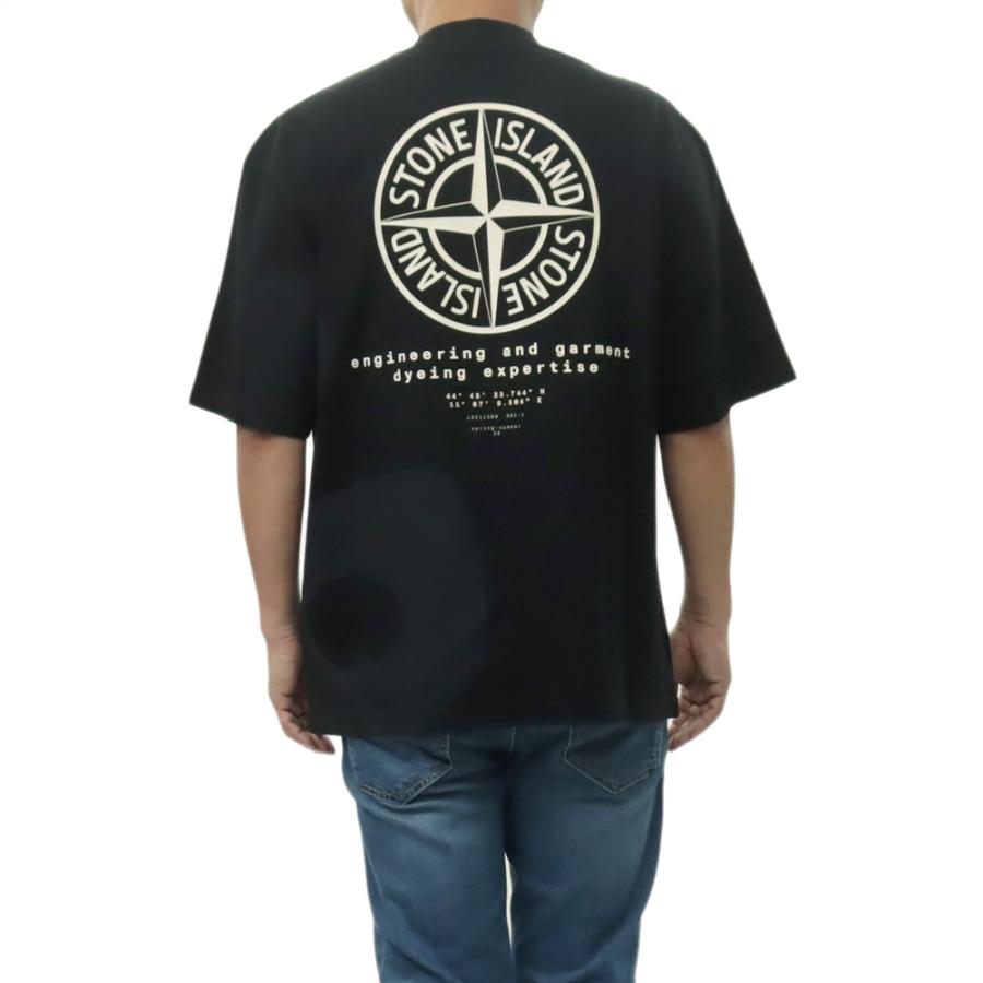 STONE ISLAND ストーンアイランド メンズクルーネックTシャツ 2100002 S0365 ブラック 2026春夏新作の画像