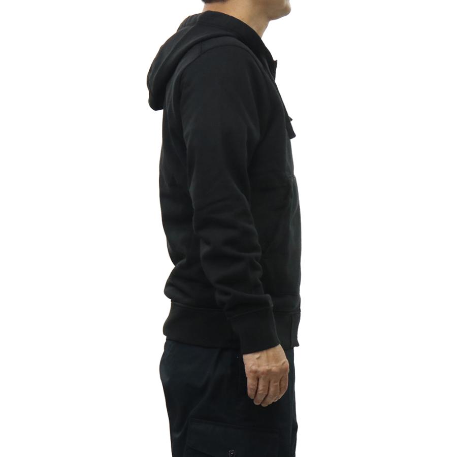 STONE ISLAND ストーンアイランド メンズジップアップパーカー 6100061 S0051 ブラック 2026春夏新作の画像