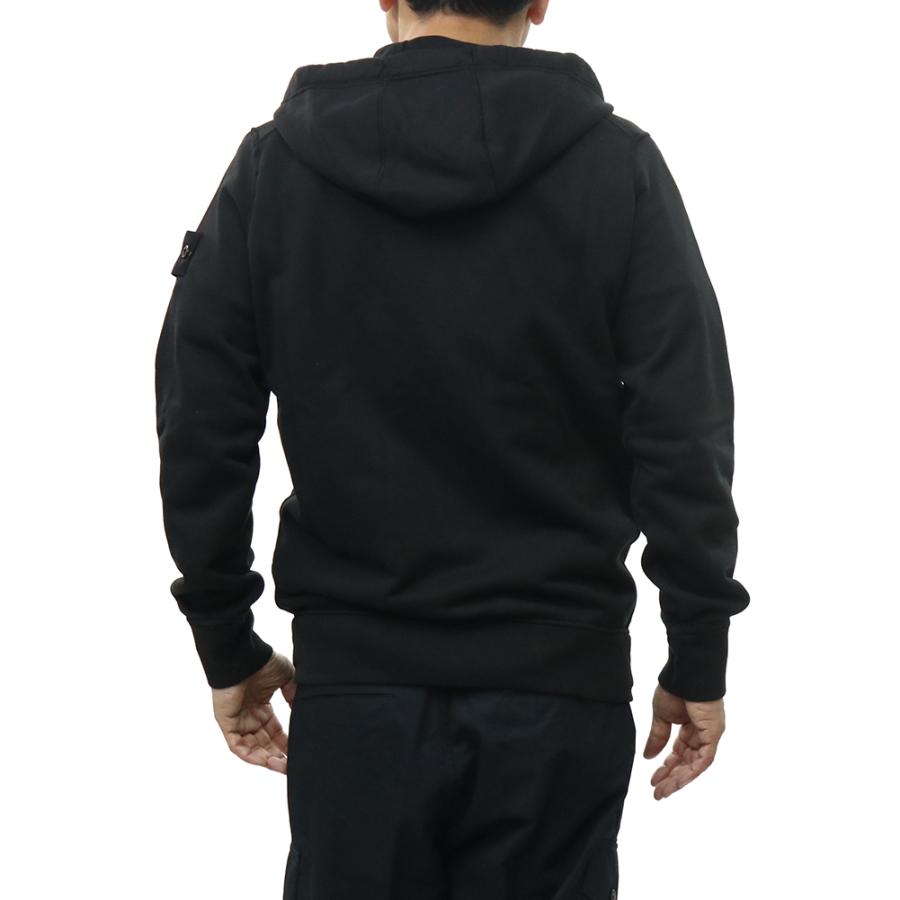 STONE ISLAND ストーンアイランド メンズジップアップパーカー 6100061 S0051 ブラック 2026春夏新作の画像
