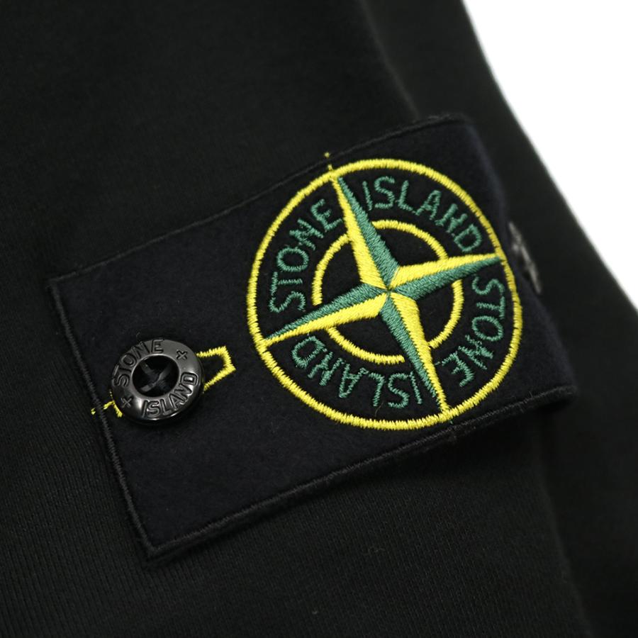 STONE ISLAND ストーンアイランド メンズジップアップパーカー 6100061 S0051 ブラック 2026春夏新作の画像