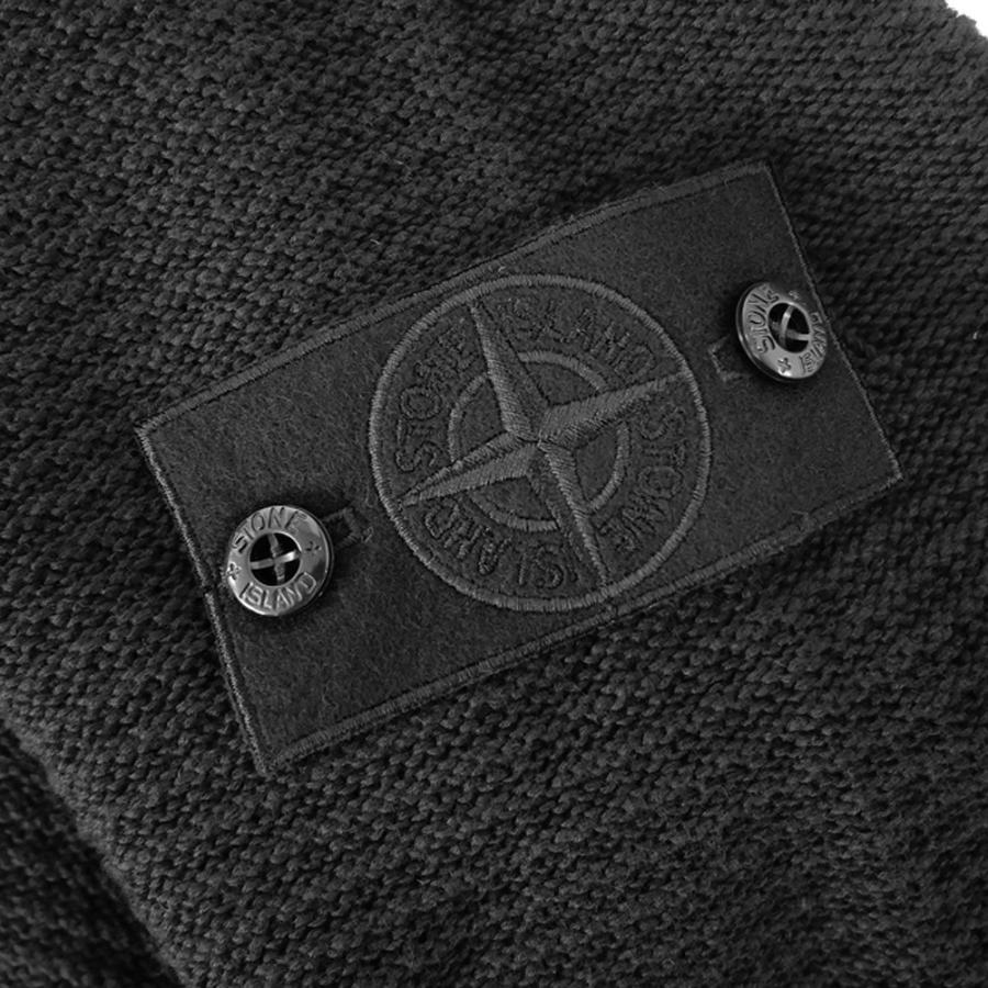 STONE ISLAND ストーンアイランド メンズジップアップセーター 5100048 S00FA ブラック 2026春夏新作の画像