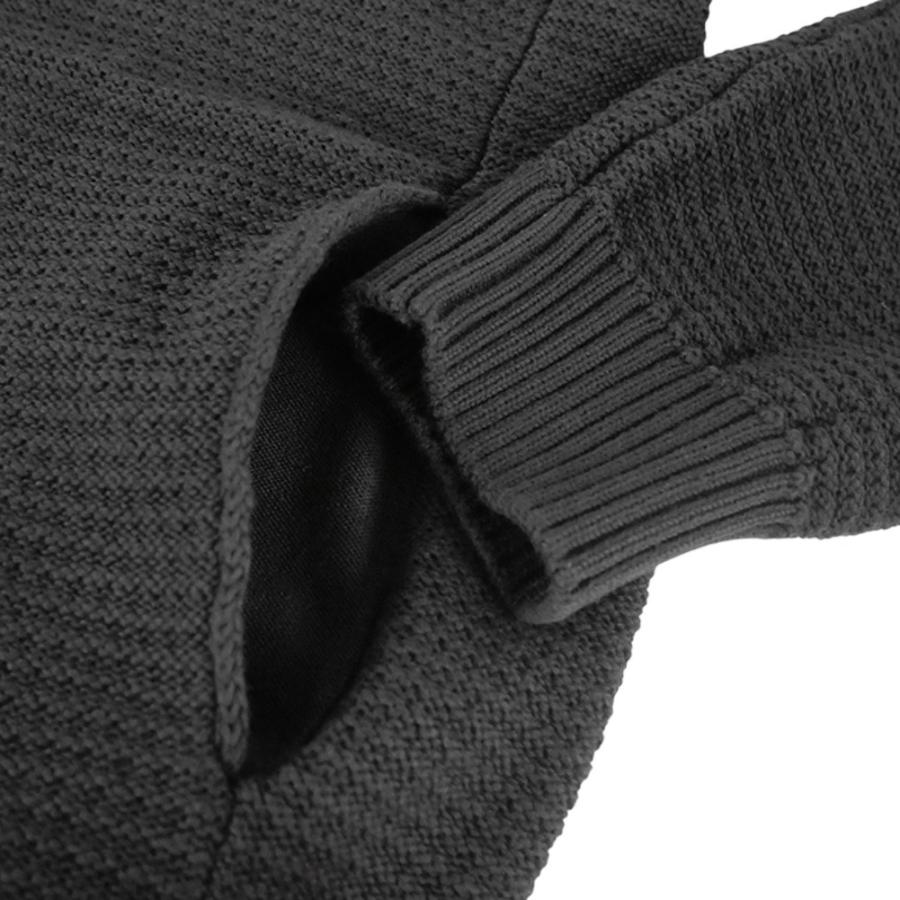 STONE ISLAND ストーンアイランド メンズジップアップセーター 5100048 S00FA ブラック 2026春夏新作の画像