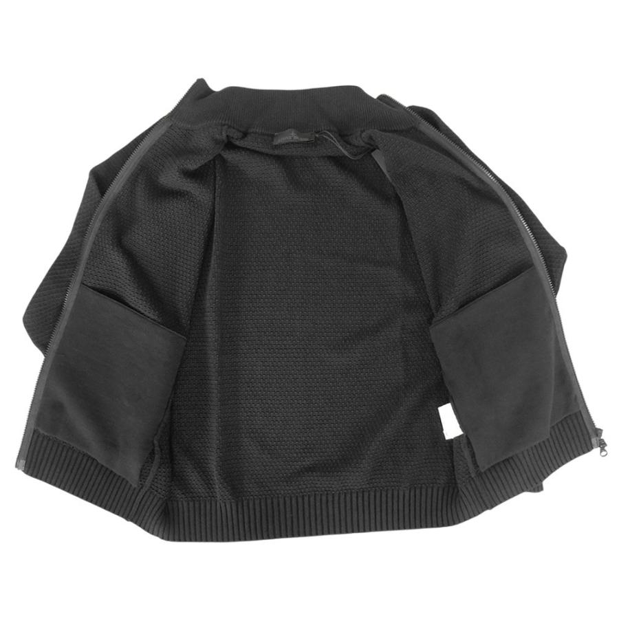 STONE ISLAND ストーンアイランド メンズジップアップセーター 5100048 S00FA ブラック 2026春夏新作の画像
