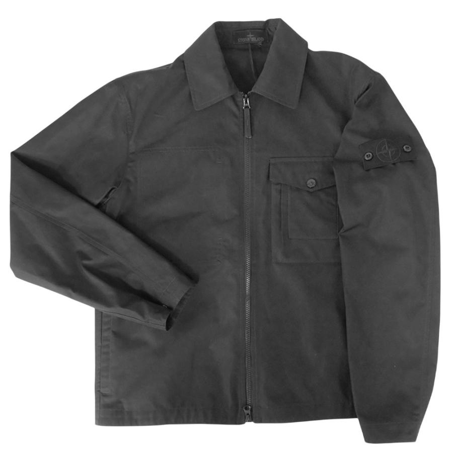 STONE ISLAND ストーンアイランド メンズシャツジャケット 1200011 S0F01 ブラック 2026春夏新作の画像
