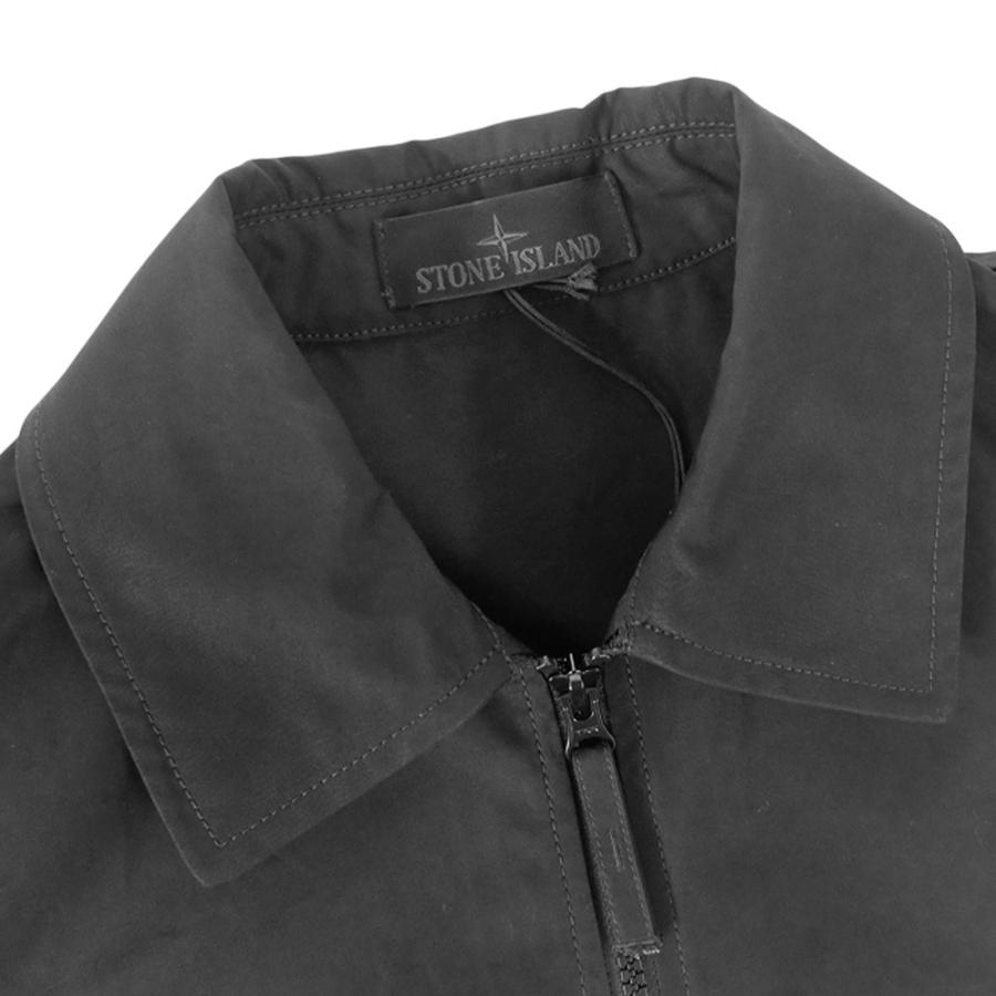 STONE ISLAND ストーンアイランド メンズシャツジャケット 1200011 S0F01 ブラック 2026春夏新作の画像