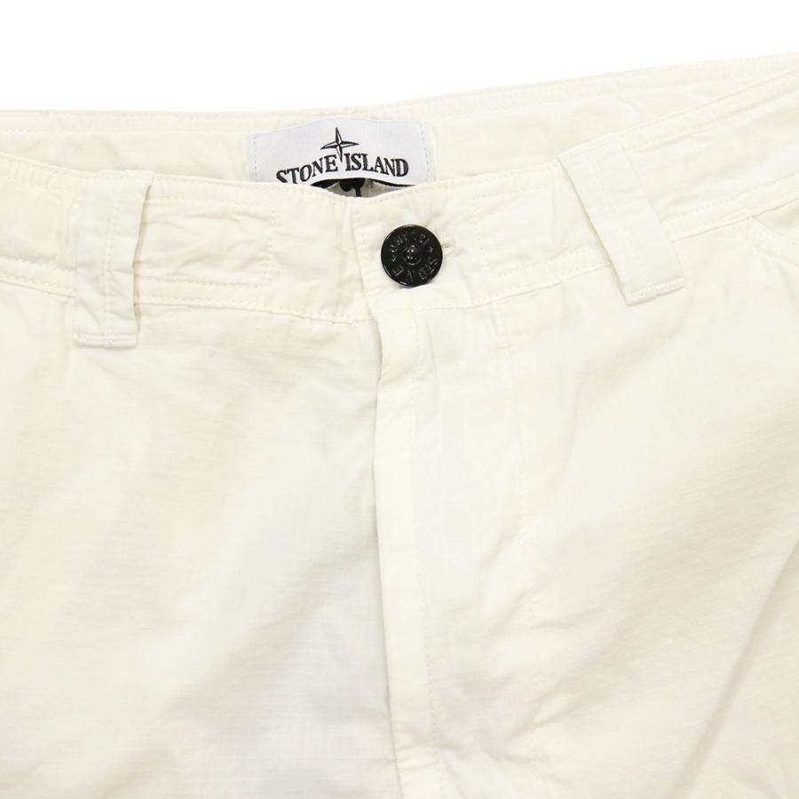 STONE ISLAND ストーンアイランド メンズカーゴショートパンツ/ショーツ L100009 S0318 ホワイト 2026春夏新作の画像