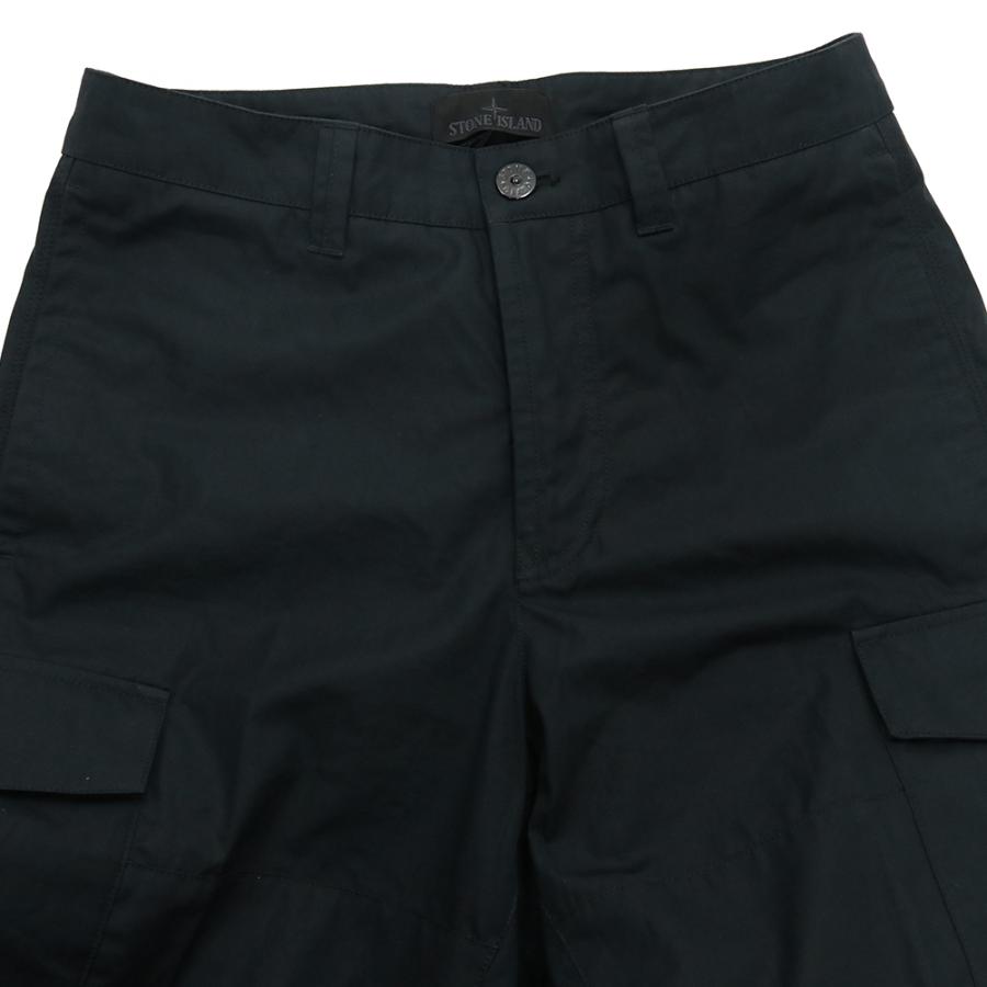 STONE ISLAND ストーンアイランド メンズカーゴパンツ 3100045 S0F01 ブラック 2026春夏新作の画像