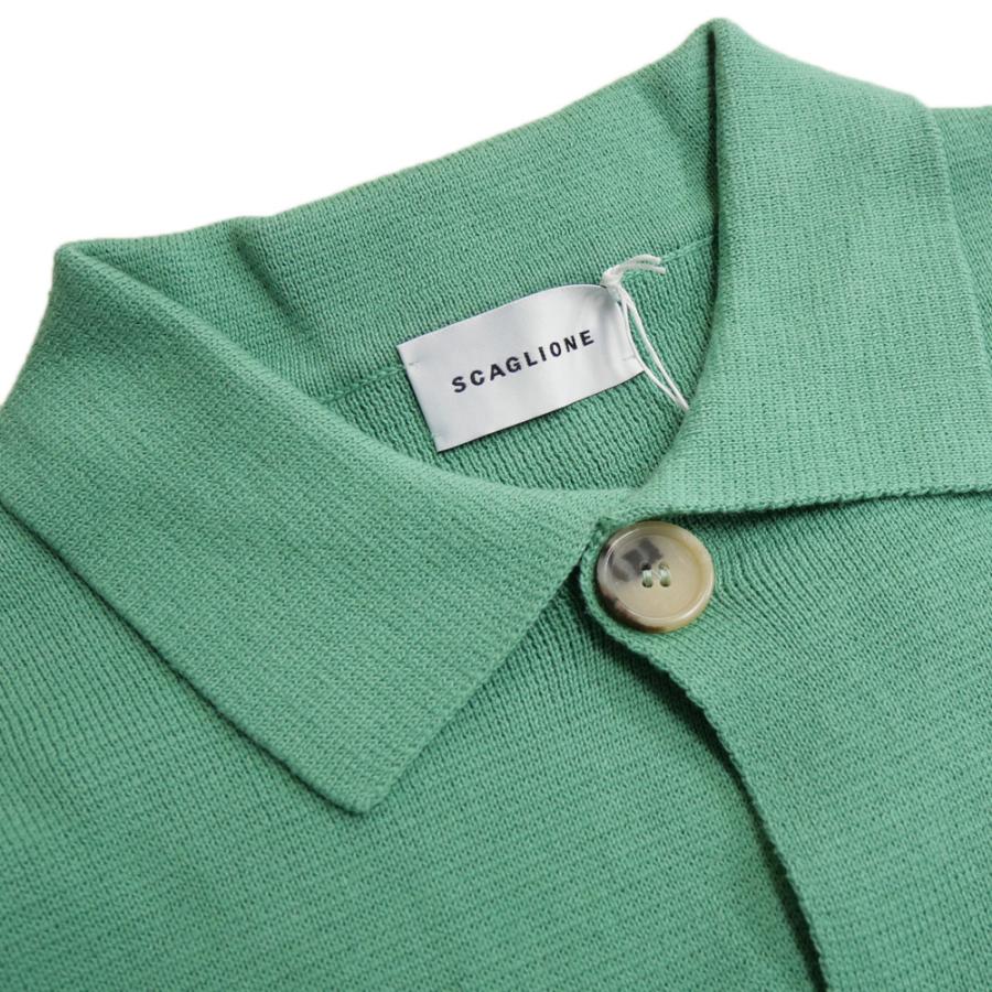 旧作お買い得セール！ SCAGLIONE スカリオーネ カーディガン メンズ コットン 綿100％ Vネックニットカーディガン UMC043 グリーン SCAGLIONE スカリオーネ メンズVネックニットカーディガン UMC043