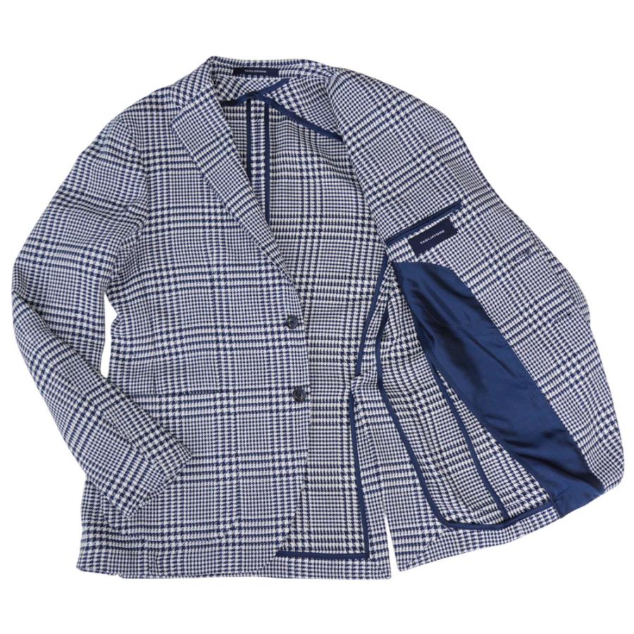 TAGLIATORE テーラードジャケット 2B 1SMC22K ネイビー 麻 TAGLIATORE タリアトーレ メンズシングル2Bジャケット 1SMC22K